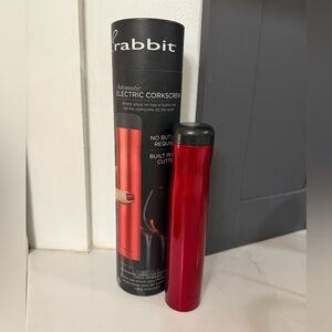 Rabbit Red Electric Corkscrew - NEVER USED !!